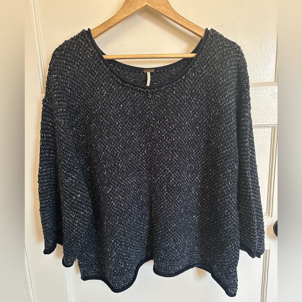 Free People Cropped Knit Sweater
